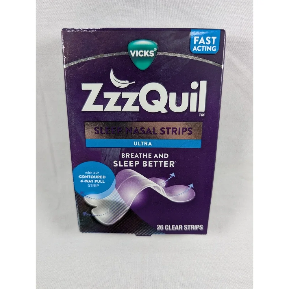 ZzzQuil Ultra Sleep Nasal Strips, 26 Count, Clear